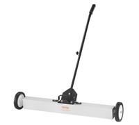 VEVOR Barredora Magnética Fuerza de 24,9 kg Escoba Magnética con Mango Telescópico 77-113 cm Recogedor Magnético 745 mm con Ruedas Recogedor Piezas Metálicas para Limpieza Taller Garaje Patio