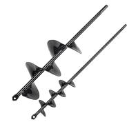 VEVOR Barrenas de Taladro de 47x400 mm y 97x400 mm 2PCS Brocas de Barrena de Plantación Barrena en Espiral de Acero PCM para Jardín para Taladro Hexagonal de 9,53mm Agujeros de Plantación y Excavación