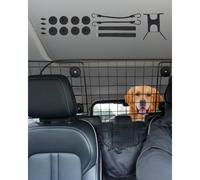 VEVOR Barrera Ajustable para Perros en el Coche, para Instalación en el Asiento Delantero, Red de Protección de Malla de Alambre Resistente y de Ajuste Universal, a Vehículos Sedán, Camiones y SUV
