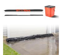 VEVOR Barrera Antiinundación Activada por Agua, 10 Bolsas de 152 x 21 cm con Cubo, Capacidad de Absorción de Agua 11,83 kg, Dispositivo de Protección para Puertas, Sótanos y Garajes
