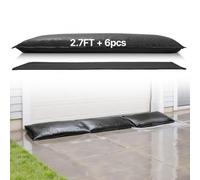 VEVOR Barrera Antiinundación Activada por Agua, Paquete de 6 Bolsas de 83 x 43 cm, Barrera Absorbente de Agua Reutilizable, Dispositivo de Protección para Puertas, Sótanos, Garajes y Hogares