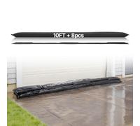 VEVOR Barrera Antiinundación Activada por Agua, Paquete de 8, 305 x 21 cm, Barrera Absorbente de Agua, Dispositivo de Protección para Puertas, Garajes y Emergencias ante Tormentas