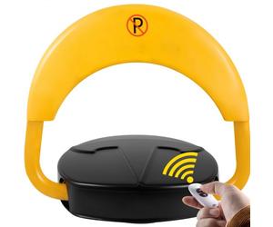 VEVOR Barrera de Parking Automática con 15 m de Control Remoto Bloqueo de Estacionamiento Cerradura de Estacionamiento Plegable con Sistema de Alarma Automática Barrera de Aparcamiento Eléctrica