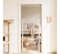 VEVOR Barrera de Seguridad para Niños, Alto Extra de 1420 mm, Ancho Ajustable de 740-1050 mm, Puerta de Seguridad para Perros y Gatos, Kit de Accesorios de Instalación, para Escaleras Pasillos, Blanco