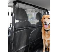 VEVOR Barrera para Perros para el Coche, para la Instalación en los Asientos Delanteros, con Malla Transparente, para Perros para Coches Tamaño Mediano, Camionetas y SUV, Negro, 1280 x 812 x 85 mm