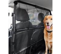 VEVOR Barrera para Perros para el Coche, para la Instalación en los Asientos Delanteros, con Malla Transparente, para Perros para Coches Tamaño Mediano, Camionetas y SUV, Negro, 1280 x 812 x 85 mm