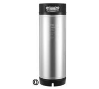 VEVOR Barril de Cerveza de 19 L, con Cierre de Bola, Barril de Acero Inoxidable SUS304, para Cerveza Fría con Asas Dobles y Fondo de Goma, 215 x 215 x 630 mm, Ideal para Bar en Casa, 1 Pieza