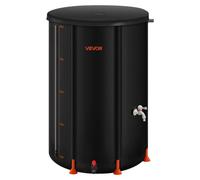 VEVOR Barril de Lluvia Plegable de 380 L con Grifos y Kit de Desbordamiento