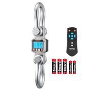 VEVOR Báscula Colgante Digital Carga Máxima 10 T, Resolución 2 kg con Tara, Aluminio Fundido, Pantalla LCD, Retención de Pico Datos, Escala Digital de Grúa Portátil para Pesca Taller Granja Almacén