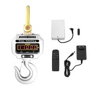 VEVOR Báscula de Grúa Electrónica 5.000 kg, Escala con Gancho Resistente, Clase de Precisión OIML III, Rango de Temperatura -10 a 40 ℃, Duración de la Batería Más de 60 Horas, 26,5 x 22 x 75 cm