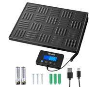 VEVOR Báscula Digital para Paquetes, 20/100 g, Doble Precisión, Plataforma de 300 kg con Función de Tara/Retención y Pantalla LCD, para Paquetes, Envíos y Equipaje, con Batería y Cable de Carga
