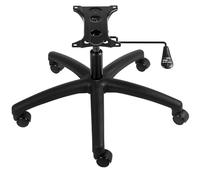 VEVOR Base de Repuesto de Silla de Oficina, 710 mm, Carga Estática de 1134 kg, Base de Taburete de Silla Universal con 5 Ruedas Cilindro de Gas y Placa de Asiento Base de Repuesto para Silla, Negro