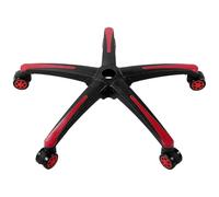 VEVOR Base Giratoria de Repuesto para Silla de Oficina Φ 710 x 155 mm Negro Rojo