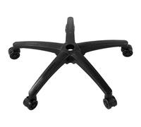 VEVOR Base de Repuesto para Silla Oficina, Carga Estática 1134 kg, Base de Taburete para Silla de Escritorio de Computadora Universal Resistente con 5 Ruedas y Patas Reforzadas, Negro, Φ 710 x 155 mm
