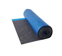 VEVOR Base para Suelo Laminado 18,6 m²/Rollo con Barrera de Vapor Integrada, Película Fibra y PE Alta Resistencia, Insonorizante y Antirruido, para Suelos de Madera, 18600 x 1000 x 3 mm, Azul