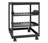 VEVOR Rack de Servidor de Marco Abierto de 12U, Profundidad Ajustable de 23"-40", Rack de Servidor de Red, 4 Postes con Ruedas, sostiene Todos Sus Equipos de Red de TI Módem enrutador de Equipo