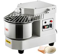 VEVOR Batidora de Cocina Comercial 8 L Batidora de Pie Comercial 159 r/min Amasadora de 550 W con Tazón de Acero Inoxidable Apto para Uso Alimentario para Restaurante Panadería 49,5 x 30,2 x 38,5 cm