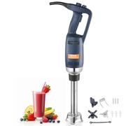 VEVOR Batidora de Mano 350 W 254 mm Licuadora de Inmersión Comercial de Alta Resistencia Velocidad Variable Hoja de Acero Inoxidable Batidora Portátil Versátil para Sopa Batido Puré Comida para Bebés