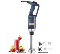 VEVOR Batidora de Mano 350 W 254 mm Licuadora de Inmersión Comercial de Alta Resistencia Velocidad Variable Hoja de Acero Inoxidable Batidora Portátil Versátil para Sopa Batido Puré Comida para Bebés