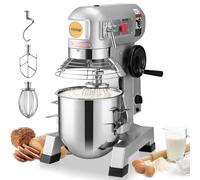 VEVOR Batidora de Pie con Procesador de Alimentos 18,7 L Amasadora de 1100 W