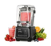 VEVOR Batidora de Vaso con Jarra de 2 L, 2200 W, 26000 RPM, Licuadora Profesional con Protector, Velocidad Ajustable, 6 Programas Preestablecidos para Batidos, Trituración de Hielo, Purés, Negro