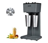 VEVOR Batidora Eléctrica para Batidos de 2 Cabezales Batidora 750 W 3 Velocidades 15000/18000/21000 RPM 2 Vasos de Acero Inoxidable 820 mL para Preparar Bebidas Leche Té Batido Hogar Bar