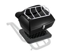 VEVOR Baúl Portacascos Universal para Motos 48 L Baúl de Moto de Material PP Maleta Portacascos Impermeable y Extraíble con Base de Múltiples Orificios Caja para Motocicleta, 565 x 500 x 380 mm