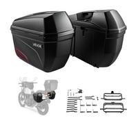 VEVOR Baúles para Moto 23L x 2, Maletas Laterales para Motocicleta, de ABS
