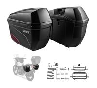 VEVOR Baúles para Moto 23L x 2, Maletas Laterales para Motocicleta, de ABS