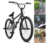 VEVOR Bicicleta BMX Bicicleta de Estilo Libre con Ruedas de 61 cm Bicicleta de Carreras BMX con 4 Clavijas para Principiantes y Ciclistas Avanzados Bicicletas BMX Marco de Acero Hi-Ten Duradero