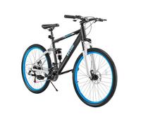 VEVOR Bicicleta de montaña de 26 Pulgadas, Bicicleta MTB con Doble suspensión Completa, Cambio Giratorio de 21 velocidades, sillín cómodo, Frenos de Doble Disco, Marco de aleación de Aluminio