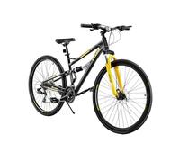 VEVOR Bicicleta de montaña de 73,66 cm con Doble suspensión Completa, Cambio Giratorio de 24 velocidades, sillín cómodo, Frenos de Doble Disco, Marco de aleación de Aluminio, Bicicleta Deportiva