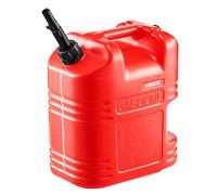 VEVOR Bidón de Gasolina de 19 L, Tanque de Combustible de HDPE y PP, con Pico y Escala, Caudal Máximo de 15 L/min, a Prueba de Fugas, para la Mayoría de Autos, Motocicletas, ATV, UTV, Rojo, 1 Pieza