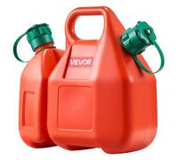 VEVOR Bidón de Gasolina de 6 L, Contenedor Adicional de 1,9 L, Tanque de Combustible de HDPE y PP, Caudal Máximo de 5,5 L/min, a Prueba de Fugas, para la Mayoría de Autos, Motocicletas, ATV, UTV