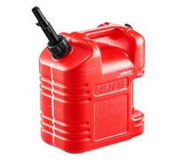 VEVOR Bidón de Gasolina de 9,5 L, Tanque de Combustible de HDPE y PP, con Pico y Escala, Caudal Máximo de 15 L/min, a Prueba de Fugas, para la Mayoría de Autos, Motocicletas, ATV, UTV, Rojo, 1 Pieza