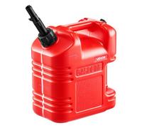 VEVOR Bidón de Gasolina de 9,5 L, Tanque de Combustible de HDPE y PP, con Pico y Escala, Caudal Máximo de 15 L/min, a Prueba de Fugas, para la Mayoría de Autos, Motocicletas, ATV, UTV, Rojo, 1 Pieza