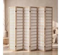 VEVOR Biombo Divisor de Ambientes 6 Paneles Biombo de Madera Plegable para Privacidad en Interiores Biombos Decorativos Portátiles para Separar Ambientes en Hogar, Oficina, Restaurante, Dormitorio