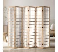 VEVOR Biombo Divisor de Ambientes 6 Paneles Biombo de Madera Plegable para Privacidad en Interiores Biombos Decorativos Portátiles para Separar Ambientes en Hogar, Oficina, Restaurante, Dormitorio
