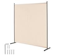 VEVOR Biombo Separador de Ambientes de 1810 x 1815 x 500 mm, Panel Separador de Ambientes de un solo Panel Mampara de Privacidad para Interiores, Separador de Ambientes para Oficina, Dormitorio, Beige