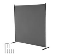 VEVOR Biombo Separador de Ambientes de 1810 x 1815 x 500 mm, Panel Separador de Ambientes de un Solo Panel Mampara de Privacidad para Interiores, Separador de Ambientes para Oficina, Dormitorio, Gris