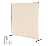 VEVOR Biombo Separador de Ambientes de 1810 x 1815 x 500 mm, Panel Separador de Ambientes de un solo Panel Mampara de Privacidad para Interiores, Separador de Ambientes para Oficina, Dormitorio, Beige