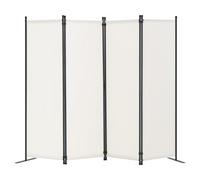 VEVOR Biombo Separador Plegable de Ambientes 4 Paneles 228x45x172,5 cm, Blanco