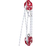 VEVOR Bloque de Doble Polea con Cuerda Trenzada 12mm x 61m Sistema de Escalada de Doble Polea Longitud de Rotura 7700 libras 35 kN Alta Resistencia para Uso Interior y Exterior Deportes Aficionados