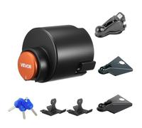 VEVOR Bloqueo de Enganche de Remolque Compatible con Acopladores de Bola de Borde Plano de 50,6 y 58,6 mm con 3 Llaves Candado para Enganche Resistente a Palancas y Corrosión para Remolques de RV