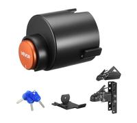 VEVOR Bloqueo de Enganche de Remolque Compatible con Acopladores de Bola de fundición de 58,6 mm con 3 Llaves Candado para Enganche Resistente a Palancas y Corrosión para Remolques de RV, Barcos