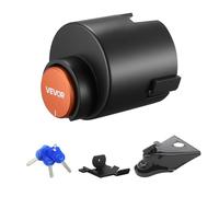 VEVOR Bloqueo de Enganche de Remolque Compatible con Acopladores de Flujo de Aire con Brida de 58,6 mm con 3 Llaves Candado para Enganche Resistente a Palancas y Corrosión para Remolques de RV