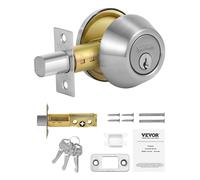 VEVOR BLOQUEO DEL PERDAD REDONDO REDONDO CILINDO CILINDO CLAYED 1 LADO SE ENCANTAR ENTULAR DE AUTORES Y PUERTAS EXTERIORES METAL COMPLETO CON 3 C