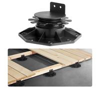 VEVOR Bloques de Terraza 24 Unidades, Carga de 907,18 kg, Pedestal de Plástico, Elevación de 30 a 60 mm, Altura Ajustable para Base de Cobertizo, para Madera, Hormigón y Metal, 164 x 164 x 58 mm