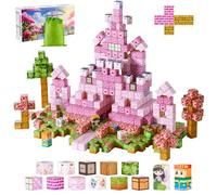 VEVOR Bloques Magnéticos, Juego de 100 Piezas de Castillo de Princesa Cubos de Construcción Magnéticos, Juguetes Sensoriales Stem Montessori de Construcción Apilable para Niños de 3 Años o Más