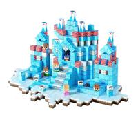VEVOR Bloques Magnéticos, Juego de 150 Piezas de Castillo Glaciar Cubos de Construcción Magnéticos, Juguetes Sensoriales Stem Montessori de Construcción Apilable para Niños de 3 Años o Más